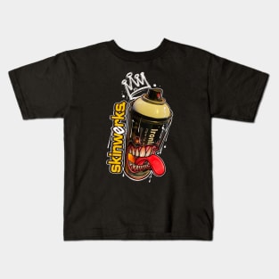 Spray Paint Can/Skinwerks Kids T-Shirt